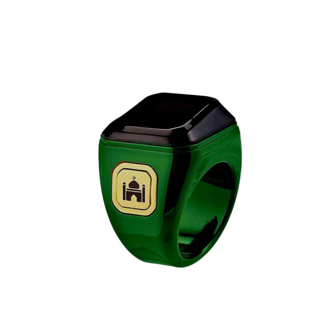 خاتم إلكتروني ذكي للتسبيح - أخضر