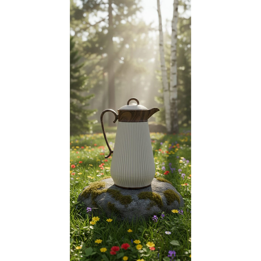 ترمس شاي الأندلس - 0.95 لتر - بيج * بني