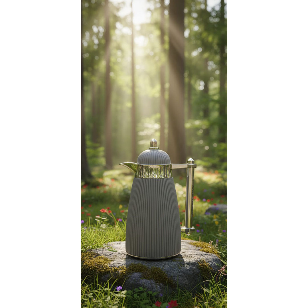 ترمس شاي الأندلس - 0.95 لتر - رمادي