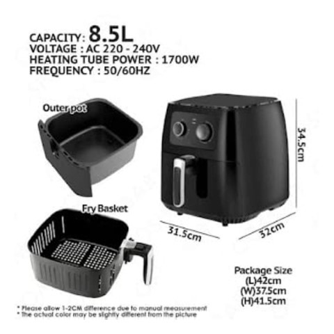 AF-005 قلاية الهواء الصحي سوكاني - 8.5 لتر