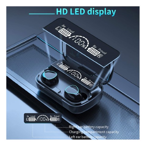 m10 سماعة أيربودز - أسود