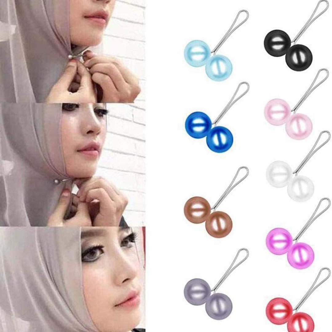 دبابيس طرحة تركي للحجاب - 12 قطعة