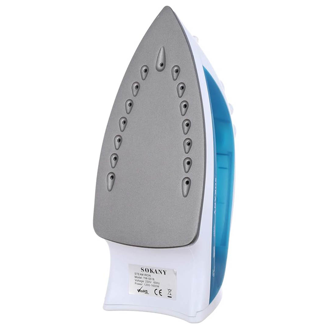 YW-5518 مكواة بخار سوكاني - 1600 وات - أبيض/أزرق