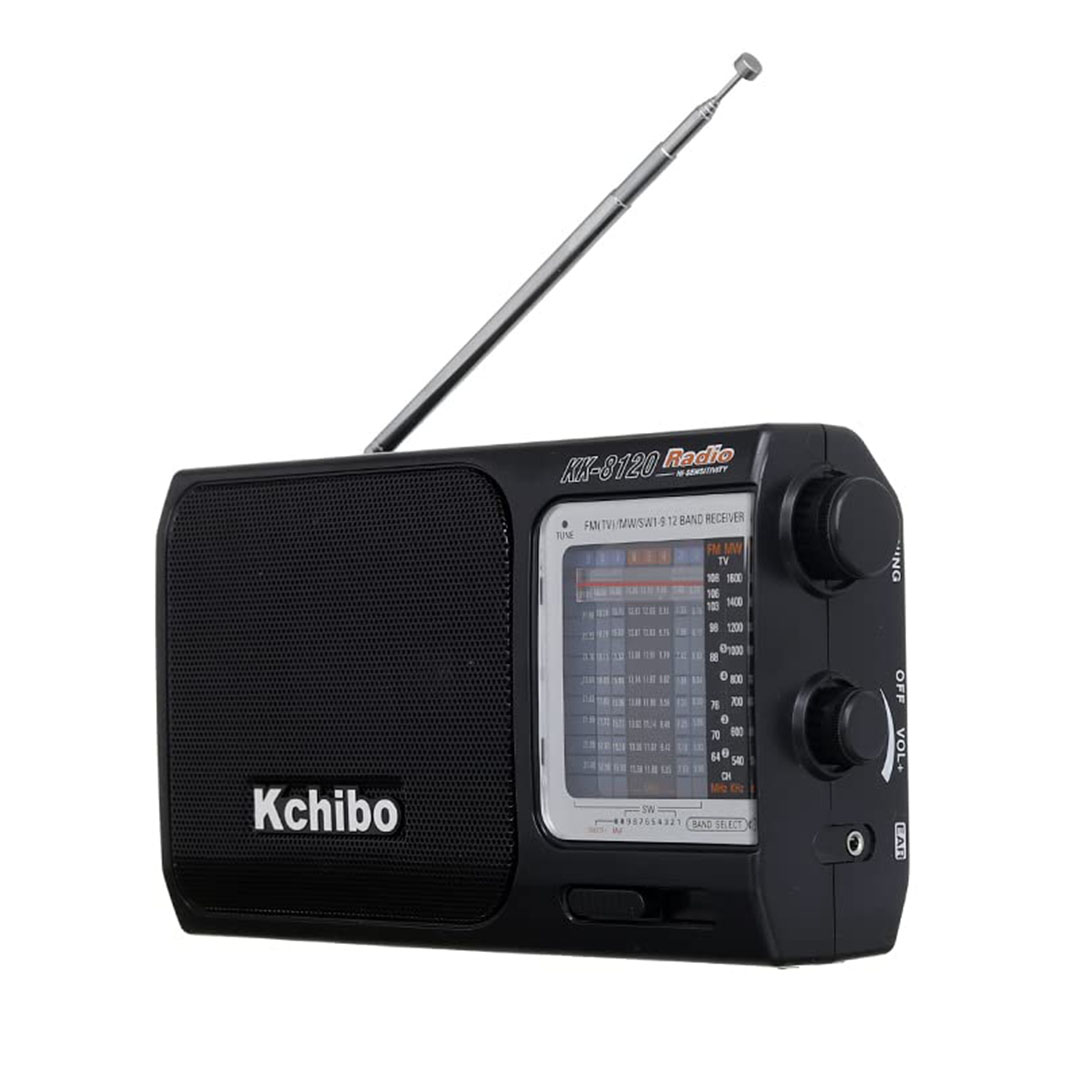 KK-8120 راديو ومكبر صوت - أسود