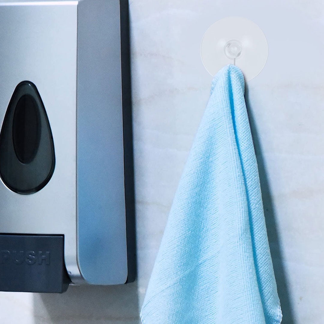 خطاف أكواب شفط - قطعه واحدة - شفاف