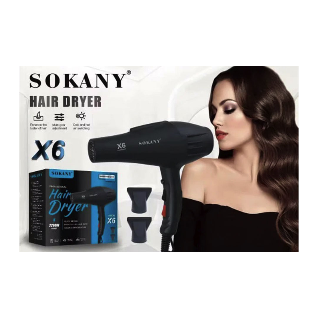 مجفف شعر سوكاني - 2200 وات - أسود - SK-X6