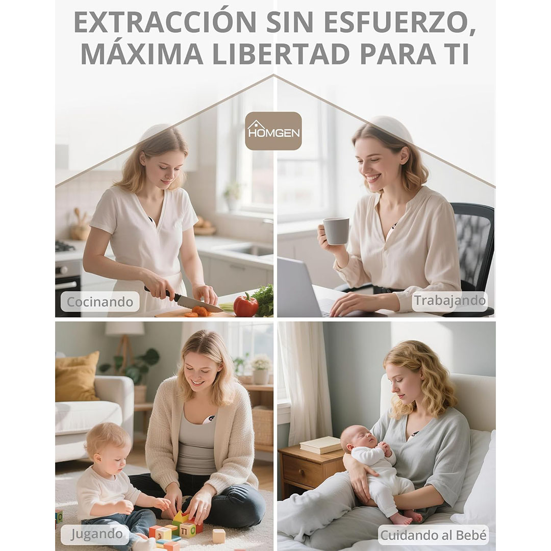 مضخة الرضاعة الطبيعية القابلة لإعادة الشحن - 1200 مللي - 4 أوضاع و12 مستوى