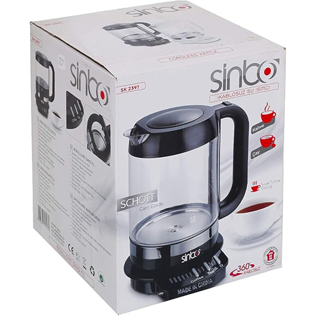 SK2397 كاتيل سينبو كهربائي 1.5 لتر – أسود