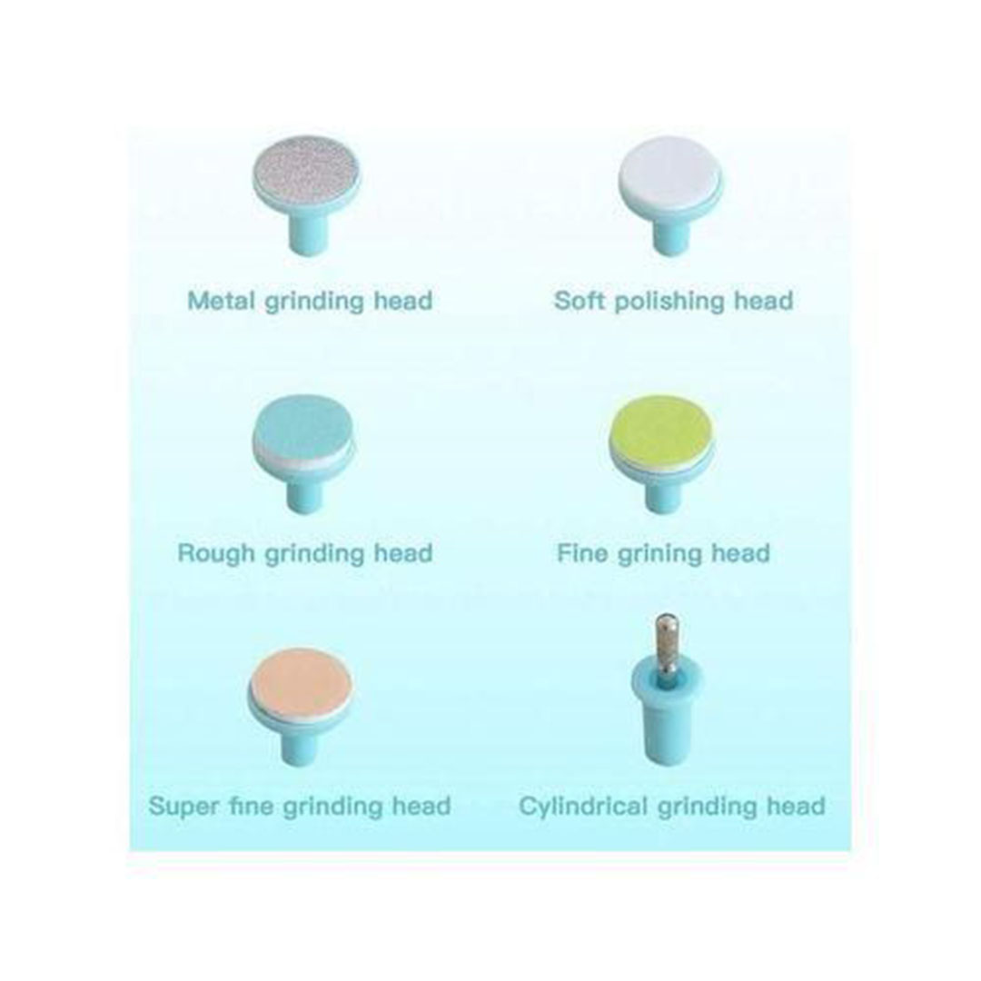 مجموعة مبرد أظافر كهربائي – أزرق