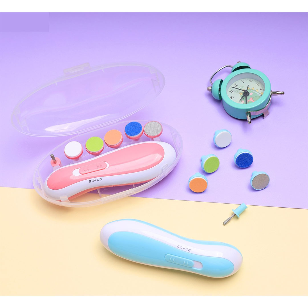 مجموعة مبرد أظافر كهربائي – بينك