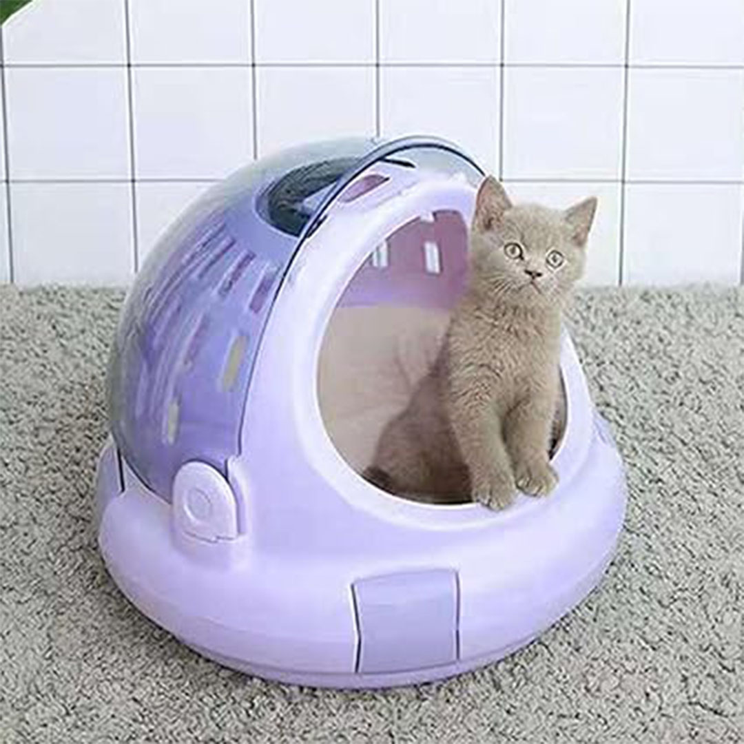 شنطة للكلاب والقطط الصغيرة للسفر - بنفسجي