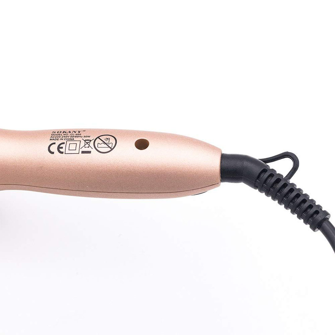 مكواة سوكاني للشعر الكيرلي - 19 ملم - ذهبي - CL-666