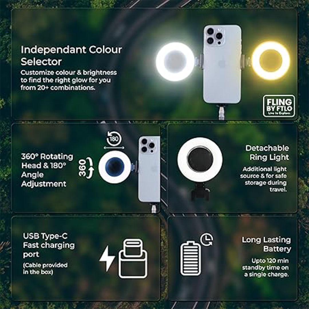 ترايبود و رينج لايت Live-K9 Pro من بلوكاما - 170 سم