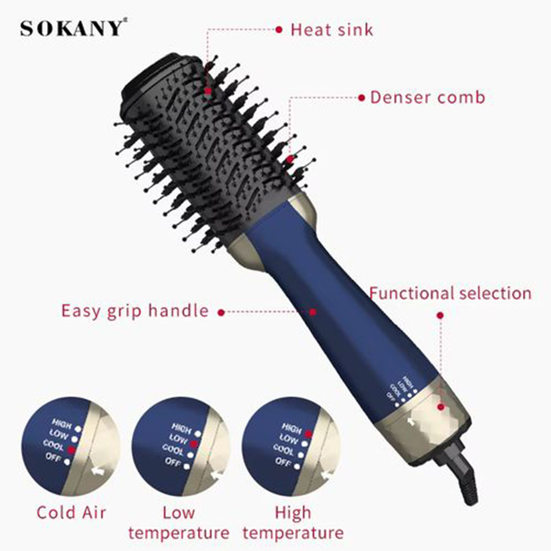 مجفف شعر سوكاني إحترافي 1*1 - أسود - sk-904A