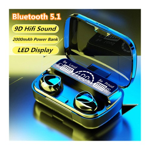 m10 سماعة أيربودز - أسود