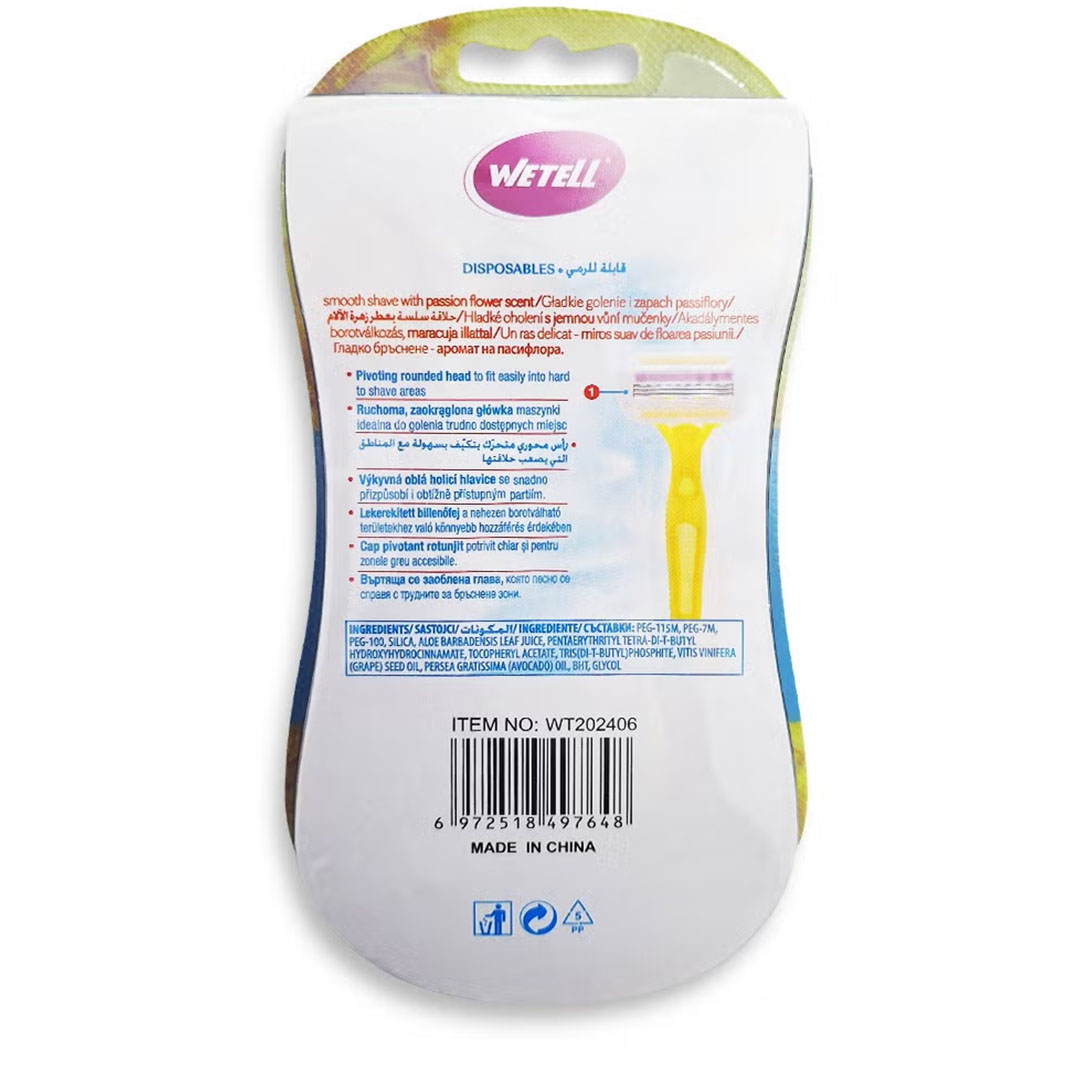 ماكينة حلاقة نسائية حساسة - 3 شفرات - WT202406