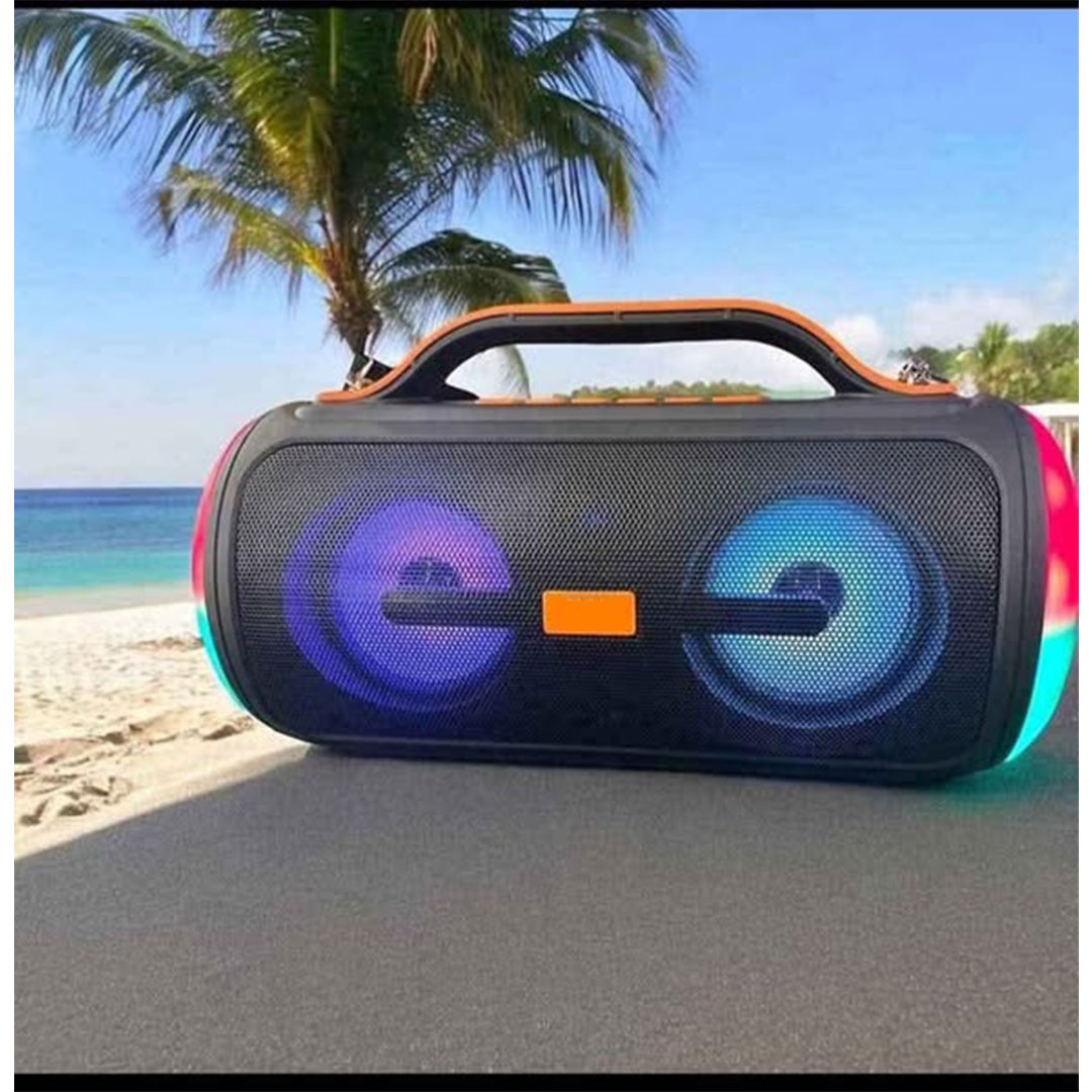 سماعة بلوتوث متنقلة تدعم كارت الميموري و USB - أسود - JL-380