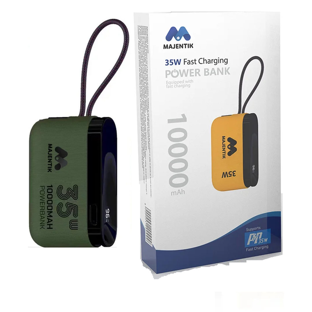 باور بانك MJ‑13 ‎10000 mAh من ماجينتك – أخضر داكن