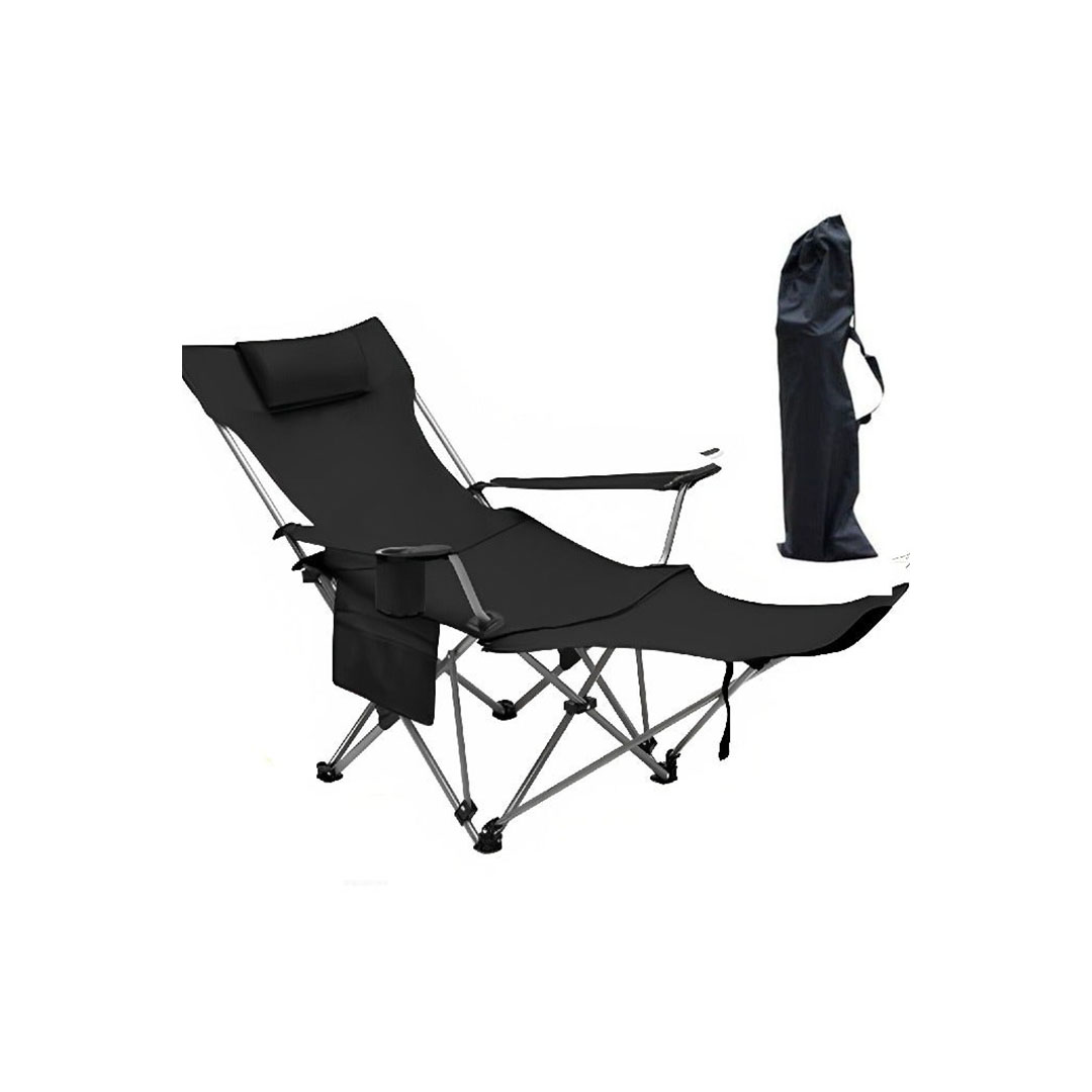 كرسي شيزلونج قابل للطي للتخييم والنزهات وصيد الأسماك والشاطئ و المنزل