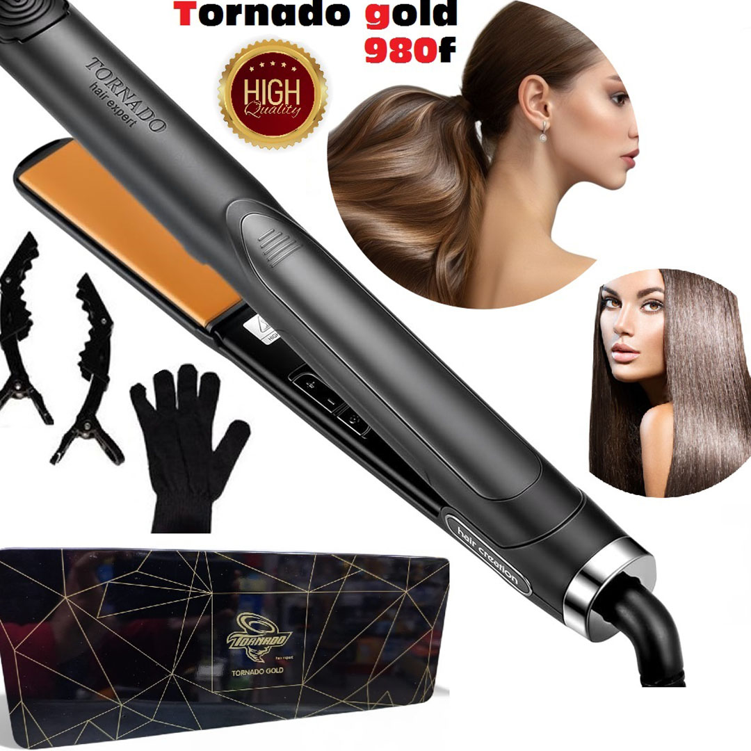 مكواة شعر تورنيدو جولد الاحترافيه 2*1 - 980 درجه