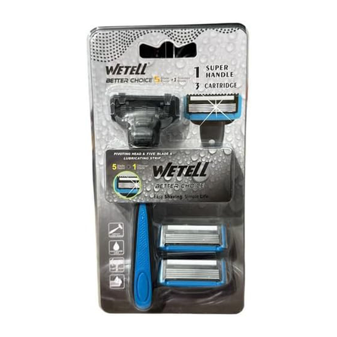 ماكينة حلاقة رجالية بثلاث شفرات برأس متحرك من ويتيل