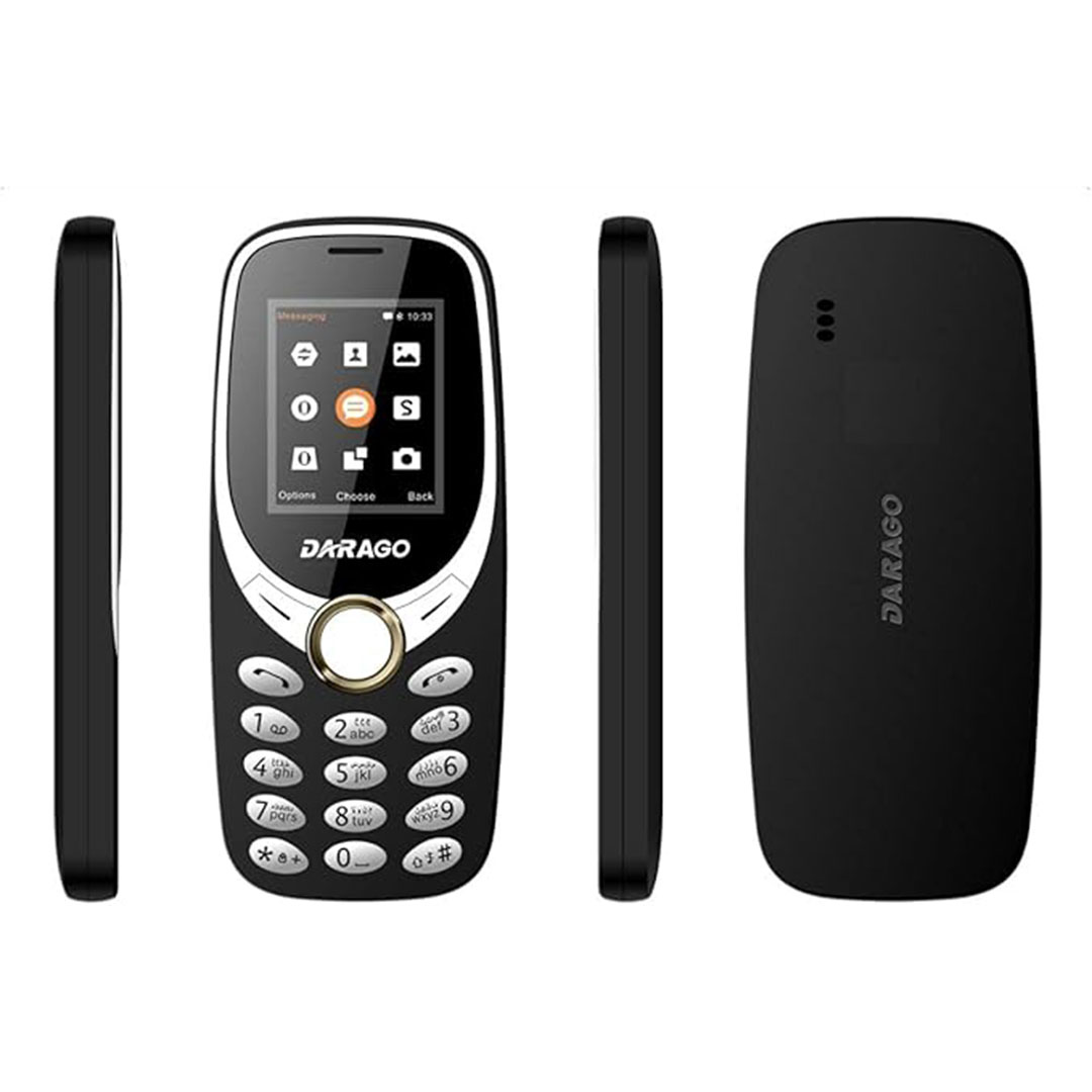 موبايل داراجو D10 ثنائي الشريحة - بدون كاميرا - أسود