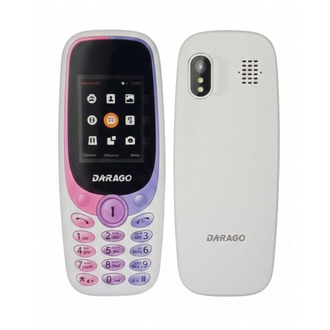 موبايل داراجو DR20 ثنائي الشريحة - أبيض