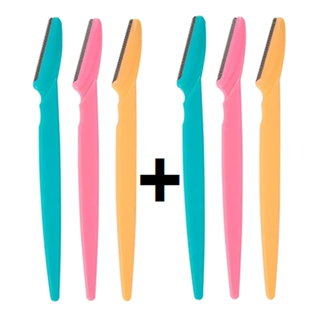 شفرات حلاقة الوجه والحواجب بدقة - 6 قطع