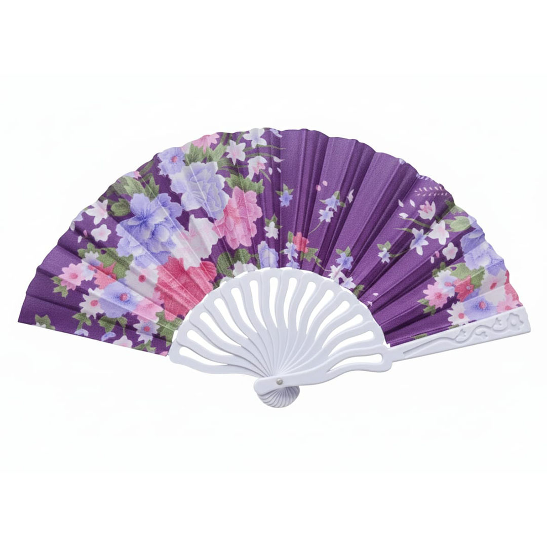 مروحة بيد أبيض * موف بلاستيك مشجر