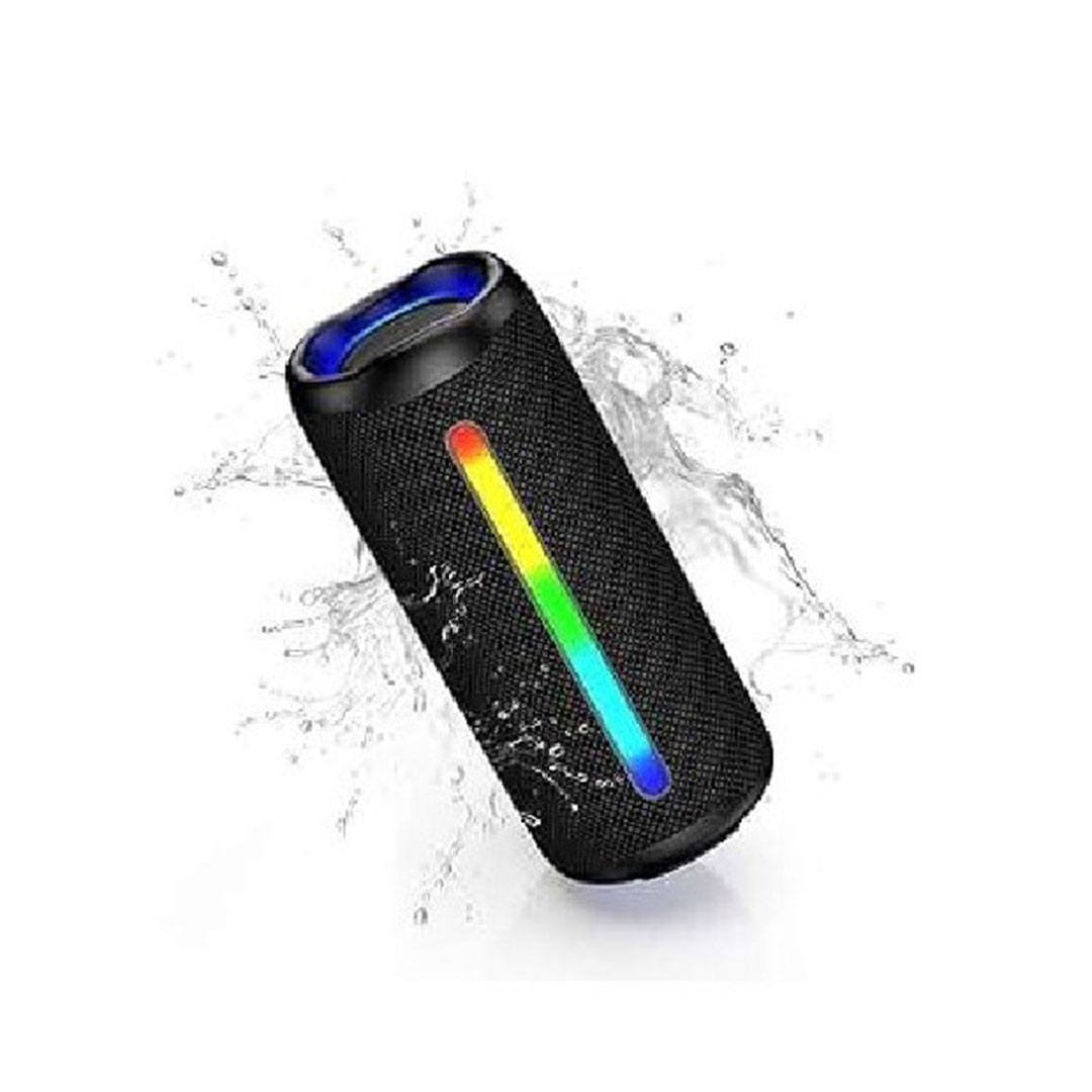 مكبر صوت بلوتوث مع كارت ميموري USB وصوت مجسم ونقي - أسود - JL-838