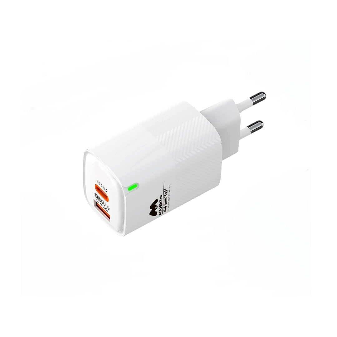 شاحن حائط ماجينتيك 45 وات بمنفذ Type-C + USB – MC-004