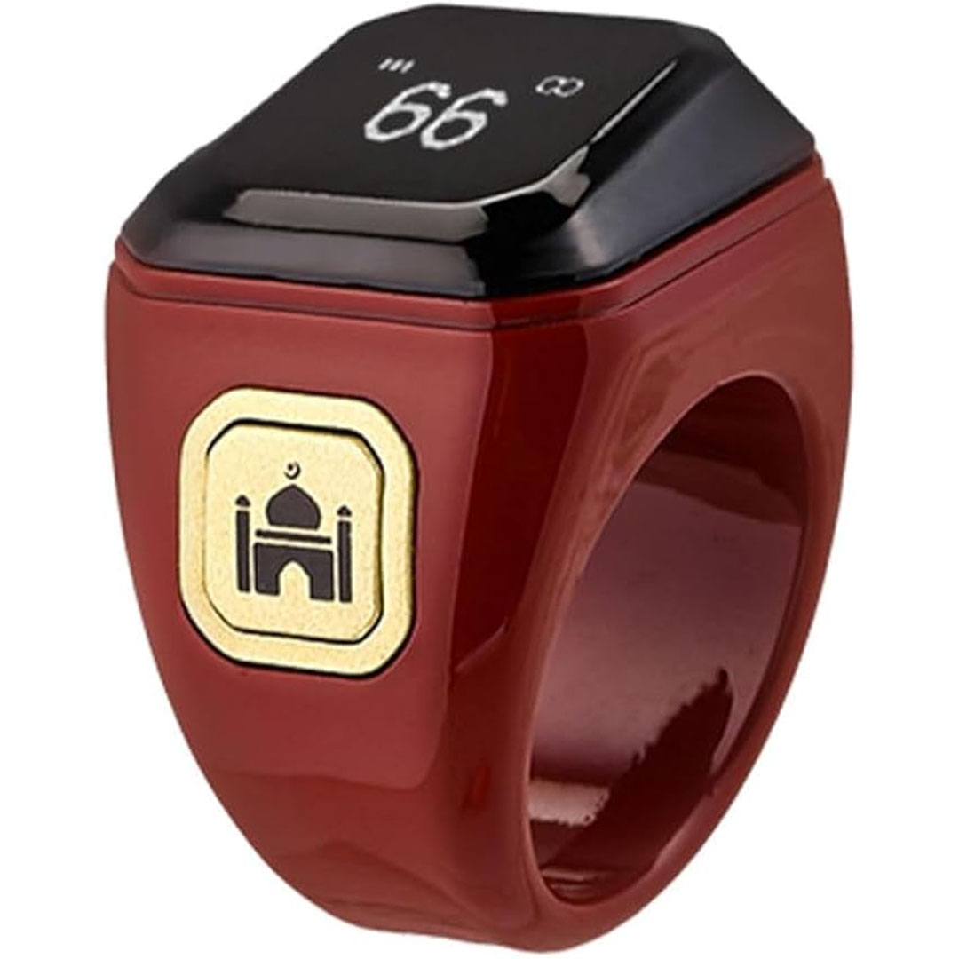 خاتم تسبيح ذكي - أحمر