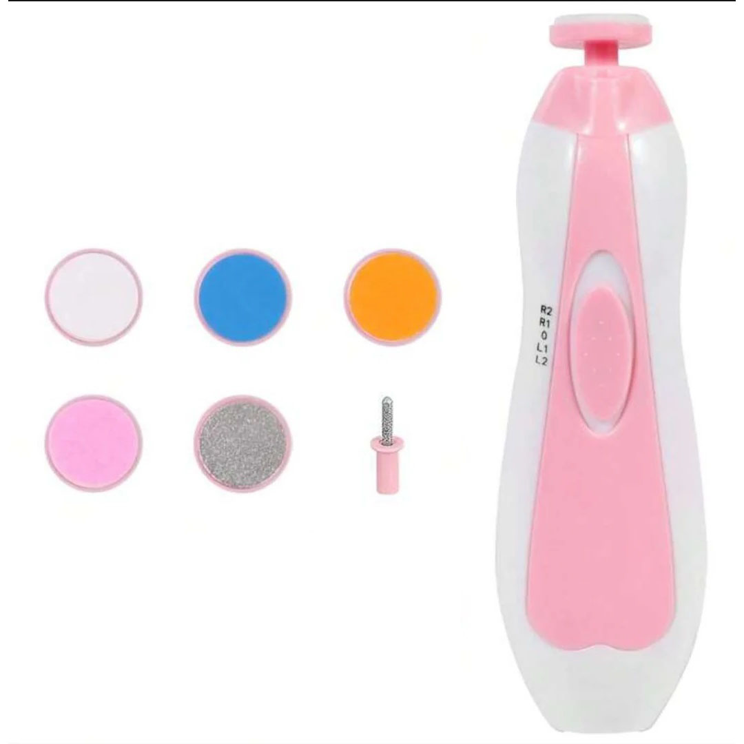 مجموعة مبرد أظافر كهربائي – بينك