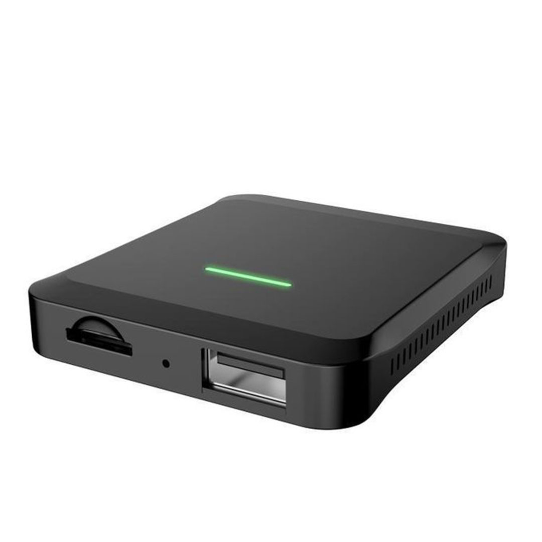 كار بلاي بميديا ​​للسيارات أندرويد من الجيل السلكي - أندرويد أوتو إلى صندوق ذكي لاسلكي - أسود