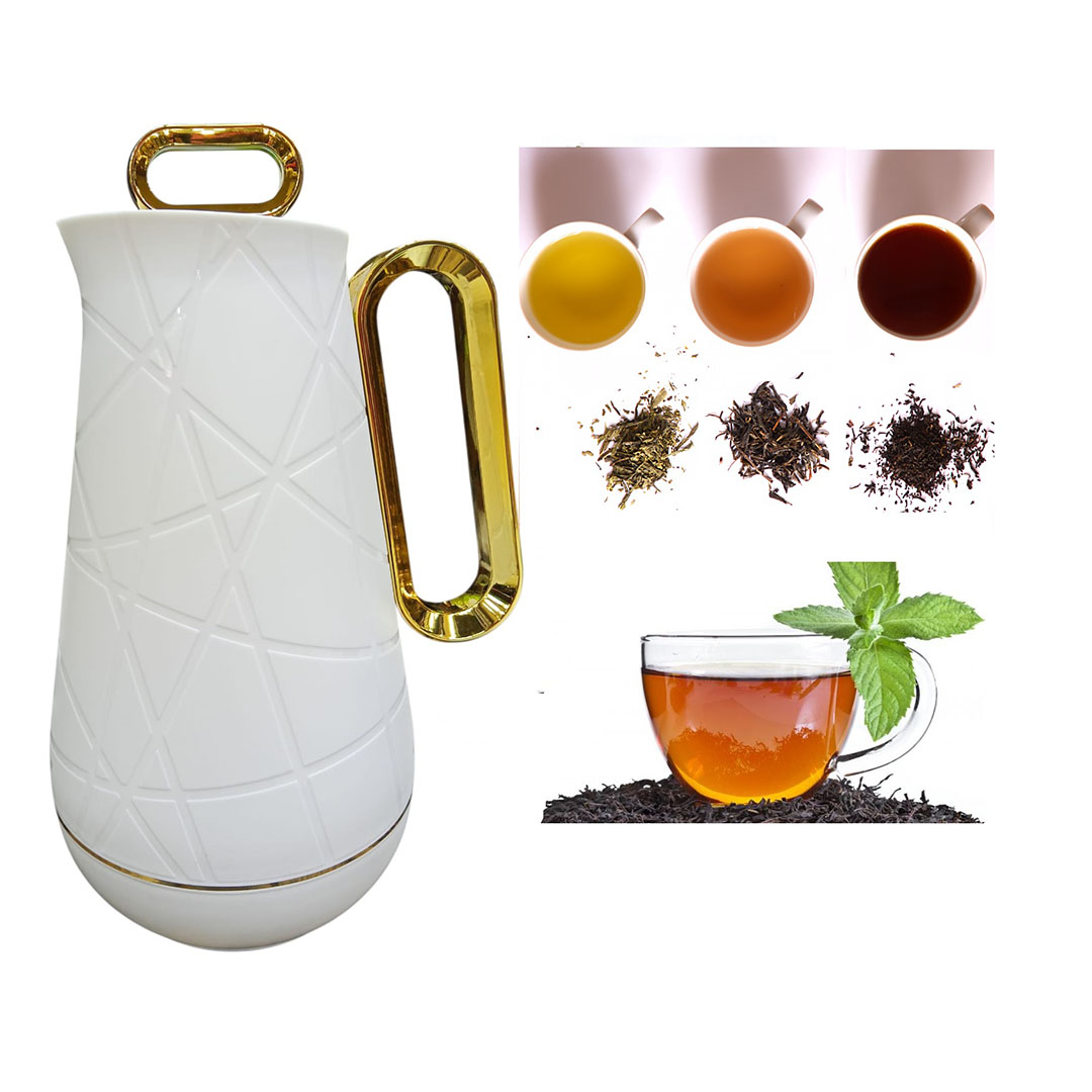 ترمس شاي من الأندلس - أبيض - 0.85 لتر