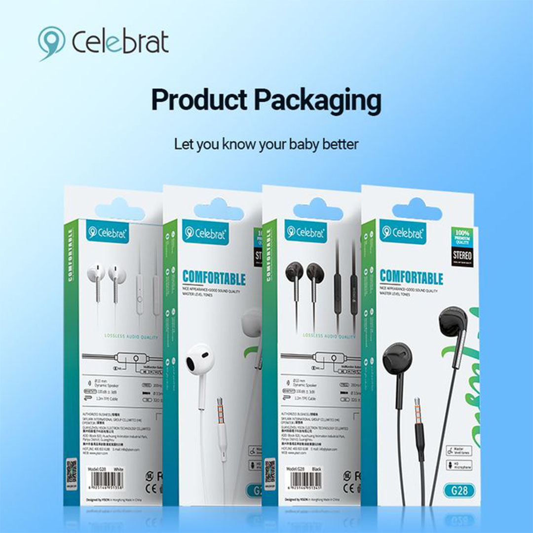 سماعات اذن سلكية بميكرفون من سيلبريت - G28