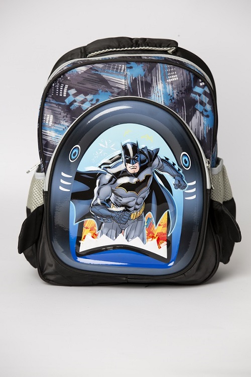 شنطة ظهر للأطفال شكل بات مان - أسود