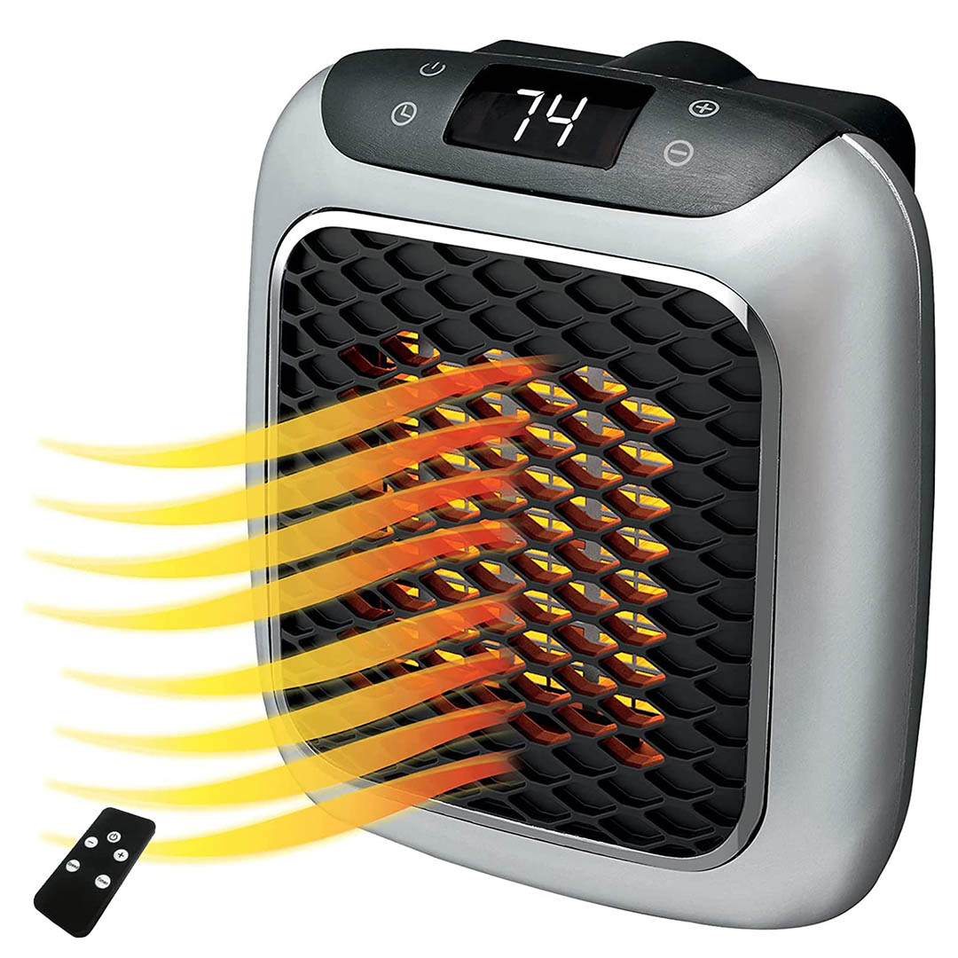 دفاية صغيرة بمروحة - 800 وات - أسود