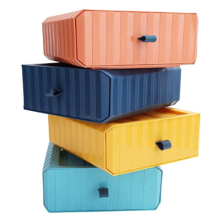 أدراج تخزين منفصله بلاستيك - 8 أدراج