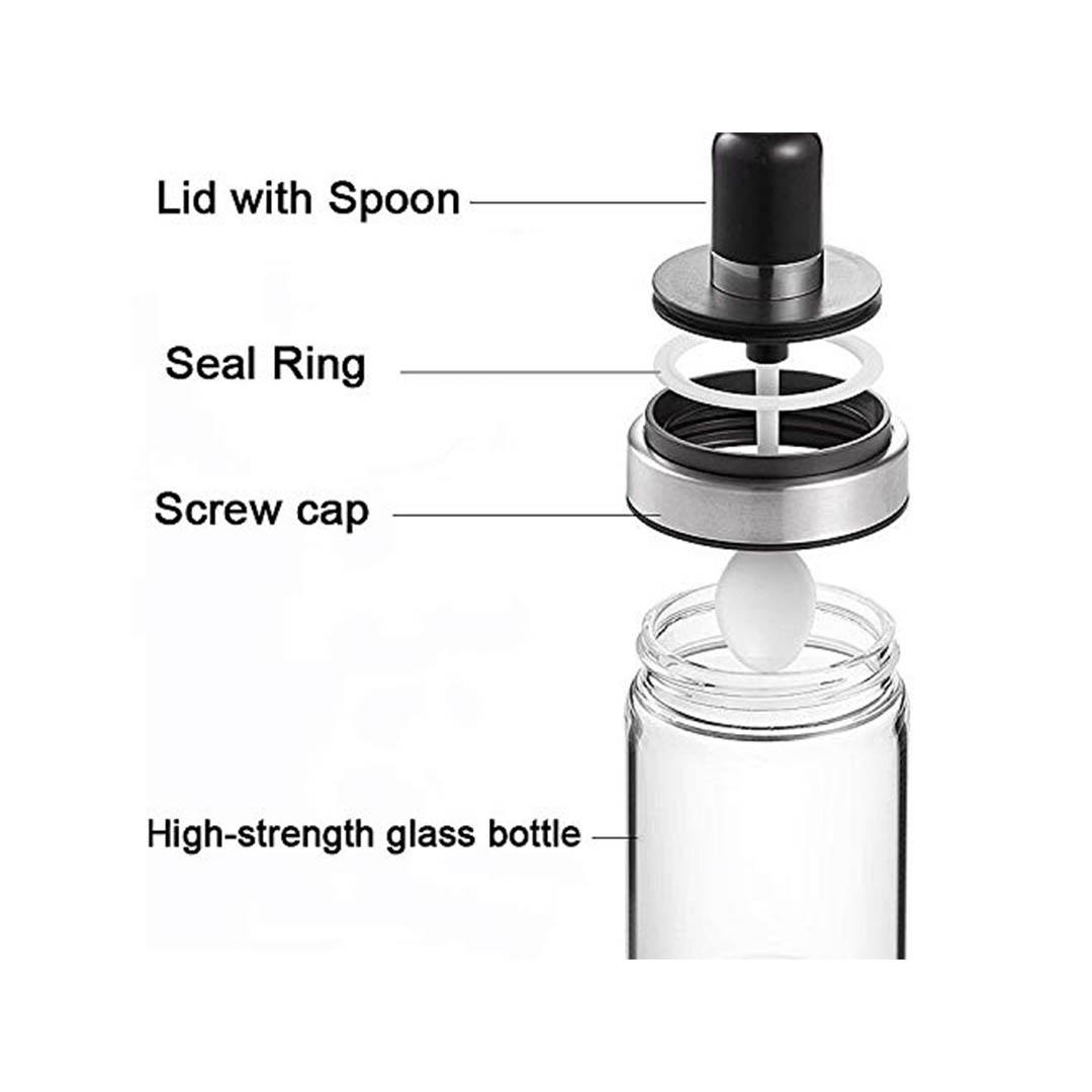 برطمان زجاج بمعلقة