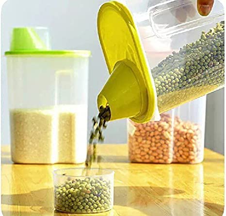 حافظة بقوليات بلاستيك - 1.9 لتر