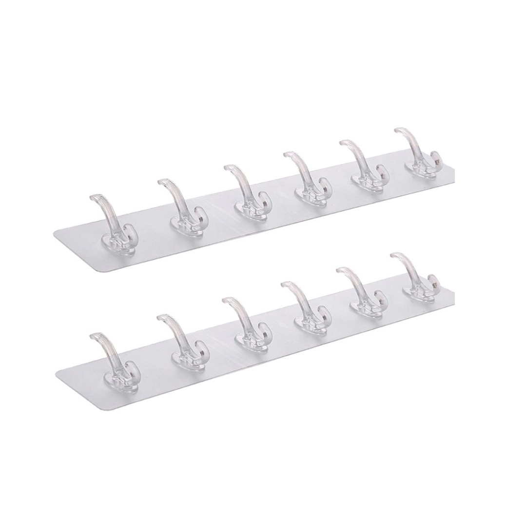 شماعات سيليكون لاصقة - 2 قطعة