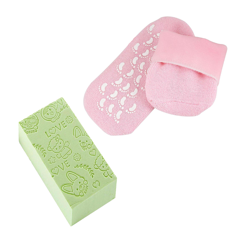 شراب العناية بالقدمين مع ليفة تقشير الجسم