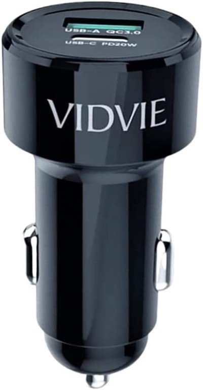 CC518C شاحن سيارة سريع بمخرجين - أسود