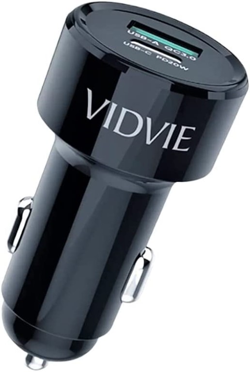 CC518C شاحن سيارة سريع بمخرجين - أسود