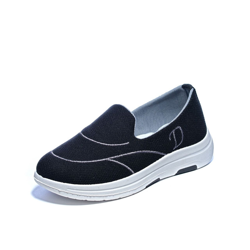 S97 جزمة حريمي فلات -  أسود