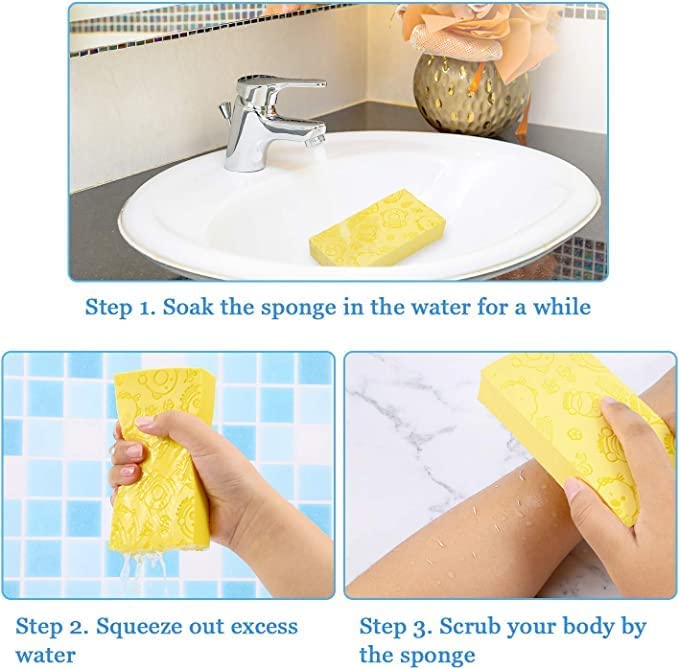 أسفنجة تقشير الجلد - 4 قطع