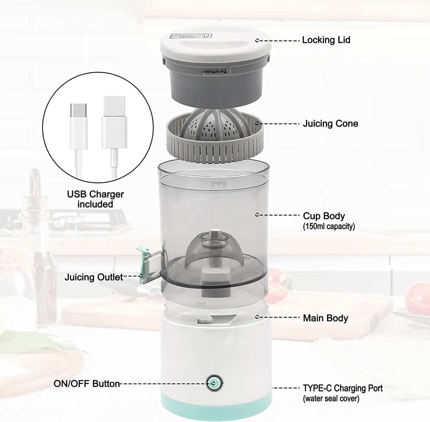 عصارة البرتقال المحمولة