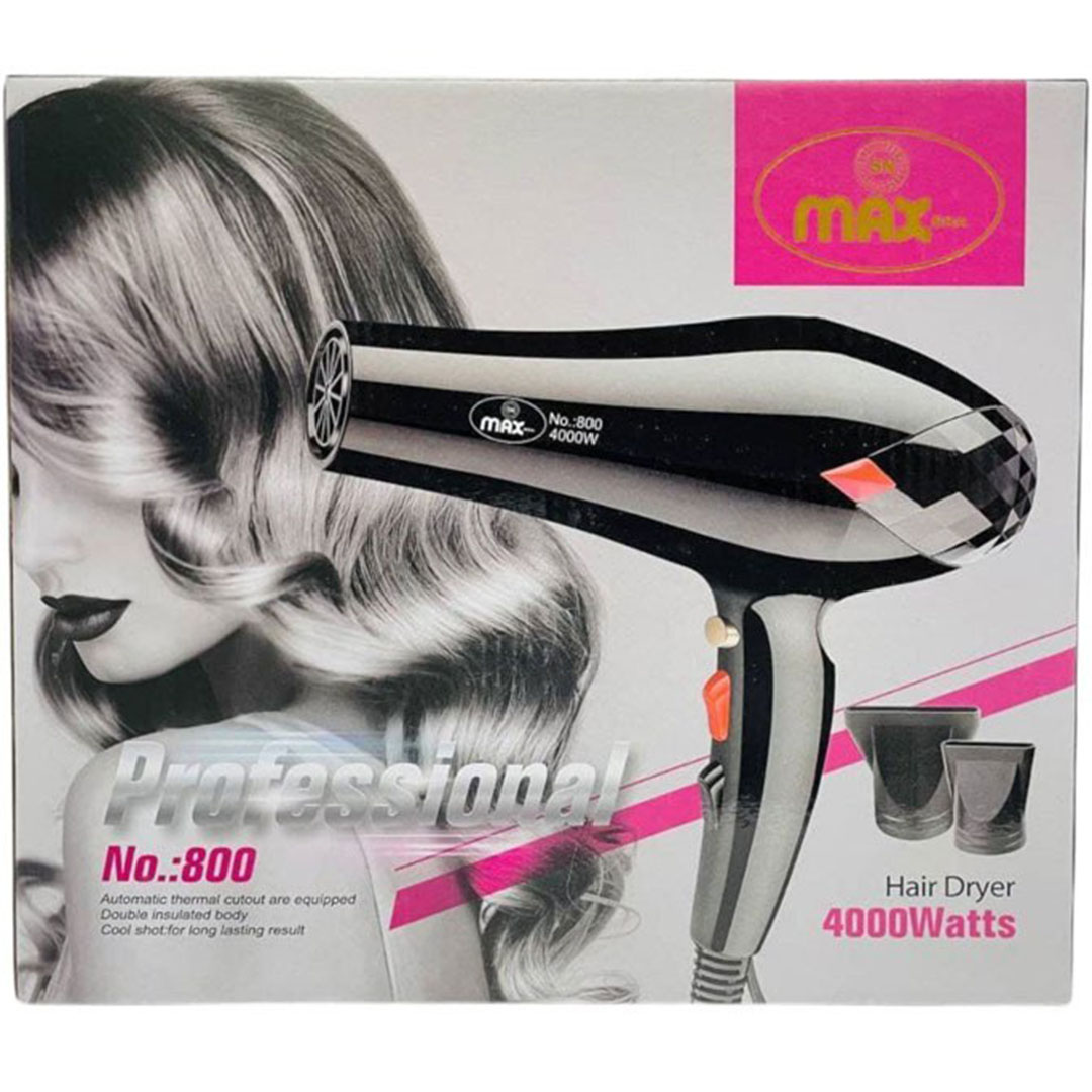 مجفف شعر ماكس - 4000 وات - 800