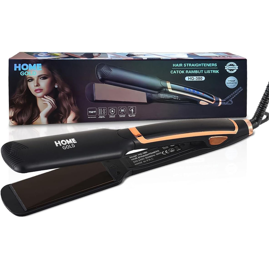 مكواة فرد الشعر هوم جولد - HG-380 - تصل إلى 750 درجة فهرنهايت